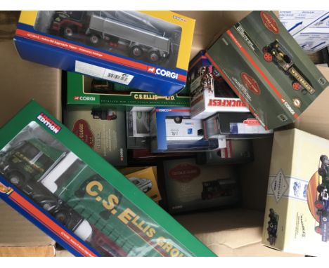 A collection of mint boxed Corgi model vehicles including Vintage glory, Hauliers of Renown, Corgi 50th anniversary etc