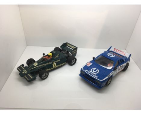 Scalextric Spanish Alfa Romeo BT-46 parmalat and lancia rally 037, good condition unboxed.