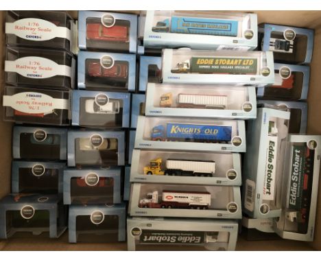 A large collection of mint boxed Oxford Diecast model vehicles consisting of 140 + 1/76 scale model cars vans, lorries etc, 9