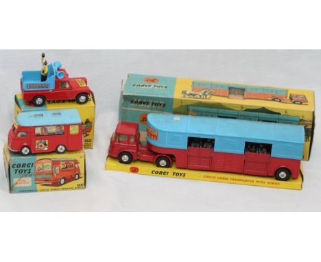 A boxed Corgi major Chipperfields circus horse transporter No.1130, together with a boxed booking office No.426 and a boxed c