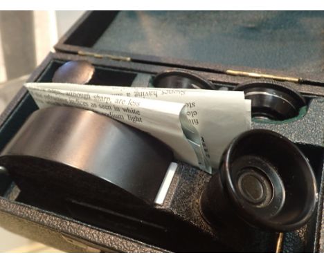 One boxed Rayner refractometer and three JB Page £1 notes    CONDITION REPORT:  There is no internal light on this item.There