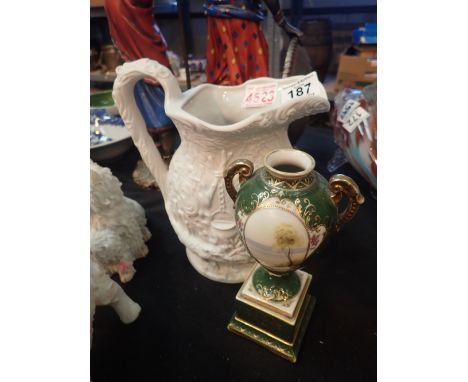 Portmeirion jug and a Noritake vase