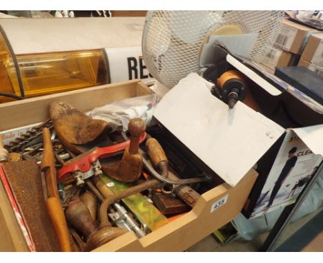 Box of vintage tools
