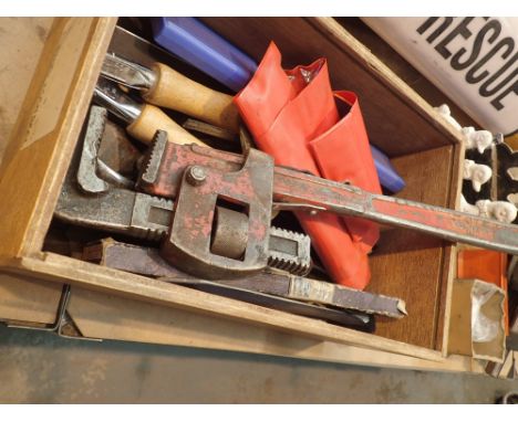 Box of mixed tools