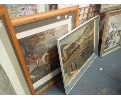 Two hunting prints 78 x 90 cm one by Renagle and RS Douglas 