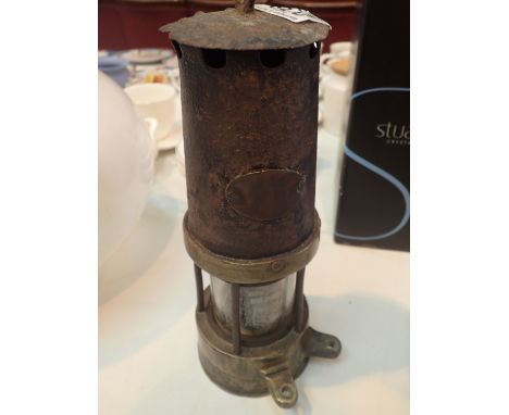 Antique miners lamp