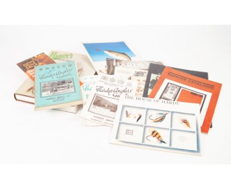 FISHING CATALOGUES AND RELATED - TO INCLUDE; HARDY'S ANGLER'S GUIDE 1951. TOGETHER WITH A SMALL SELECTION OF OTHER HARDY'S IT