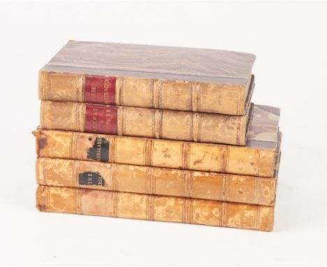 JAMES FENIMORE COOPER.  The Deer Slayer.  Published Richard Bentley 1841, 3 vol set.  First British edition.  Each volume in 