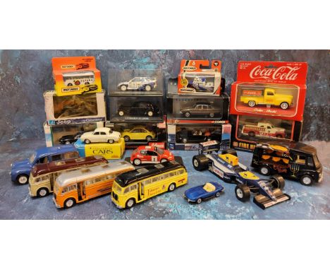 Model Cars - a Corgi Vanguards 1/43 scale model Rover 3500, boxed;&nbsp; a New Ray Toys Ford Mustang 1964, boxed;&nbsp; a Sch