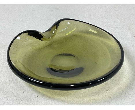 PER LUTKEN FOR HOLMEGAARD; a May green folded bowl, diameter 20cm.