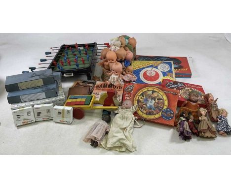 Dolls, toys and games to include Armand Marseille bisque headed dolls, Atlas ship and plane models puzzles, Spirograph, Kewpi
