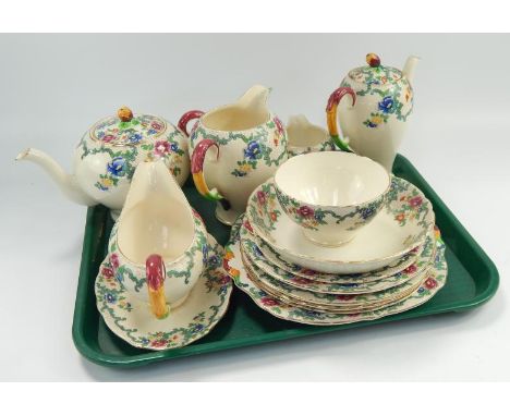 A Royal Cauldon Victoria dinner tea and coffee service