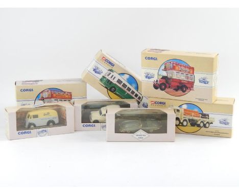 Diecast models, Corgi Classic vehicles including Jaguar, Police vehicles, etc, (7)