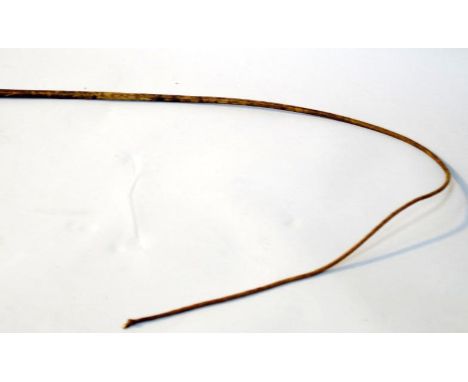 A vintage carriage driver's horse whip, with gilt metal mounts