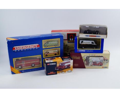 Diecast toys, comprising Corgi, John Smith's beer truck, Dinky HMV van, etc, (5)