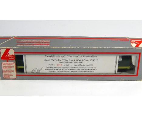 Model railway, a Lima Class 55 Deltic Black Watch locomotive