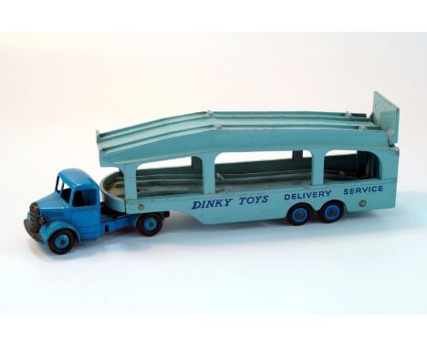 A Dinky Supertoys diecast Bedford tractor unit with Pullmore car transporter