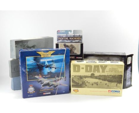 Diecast models, comprising Corgi Fighting Machines, Aviation Archive, etc, (10)