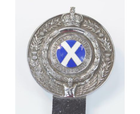 A 1930s Royal Scottish Automobile Club member's badge
