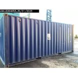 One Trip 20 Foot Shipping Container, 2021 Build