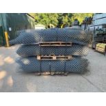 *RESERVE REDUCED* Heavy Duty Galvanised Link Fencing With Posts, Braces & Gates