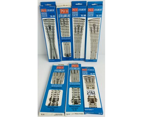 7x Peco Streamline Points Boxed. P&amp;P Group 1 (£14+VAT for the first lot and £1+VAT for subsequent lots) 