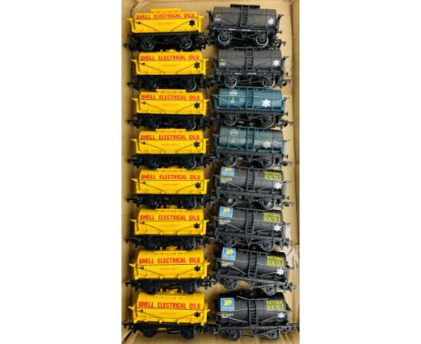 16x OO Gauge Petrol Tank Wagons. P&amp;P Group 3 (£25+VAT for the first lot and £5+VAT for subsequent lots) 