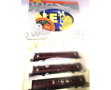 Hornby R2347M The Manxman train pack three coaches only No Locomotive. P&amp;P Group 2 (£18+VAT for the first lot and £3+VAT 