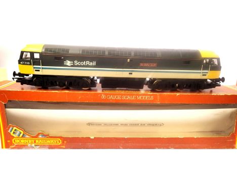 Hornby R 404, Class 47 Diesel, 47710 Sir Walter Scot, Scotrail grey. P&amp;P Group 1 (£14+VAT for the first lot and £1+VAT fo