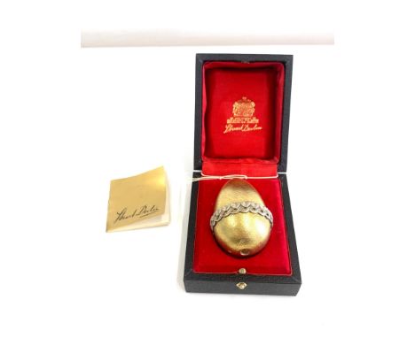 Stuart Devlin egg in case 