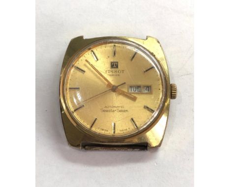 Vintage gents Tissot automatic Seastar seven wristwatch watch is ticking but no warranty given please see images for conditio