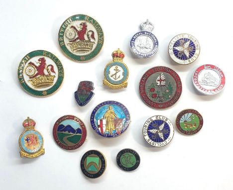 Collection of vintage enamel badge please see images for details 