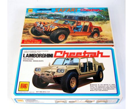 Otaki 1.24 scale plastic kits, OT3130 Lamborghini Cheetah Safari Rally inc 'Safari' transfers, spares, working lights, OT3117