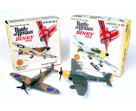 Dinky Toys Boxed Aircraft Group, 2 boxed examples, to include No.719 Spitfire MK2,  with leaflets and related paperwork (VG-B