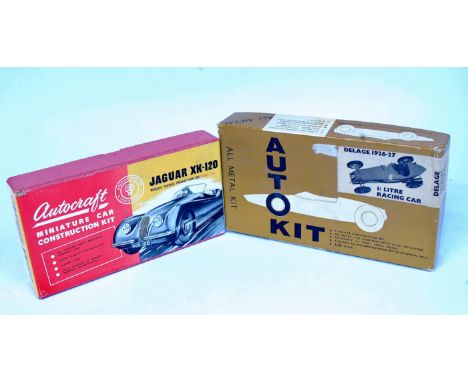 Auto Kit and Autocraft saloon kit group, to include Autocraft 1/32nd scale Jaguar XK-120 kit, constructed example finished in