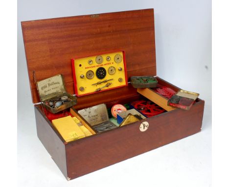 Meccano Vintage Wooden Crate Shop Display Advertising  Green 