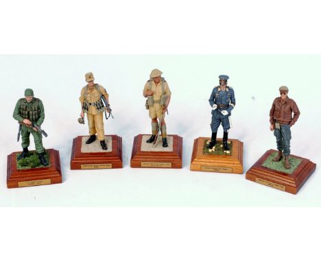 Mili-Men of Cheshire 120mm scale Resin Expertly Painted Military Figure Group, built from kits and constructed and painted by
