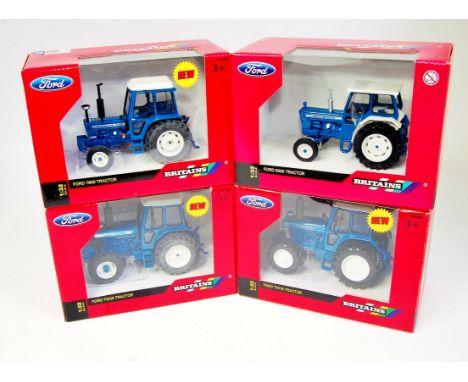 Britains 1/32nd scale Ford Diecast Tractor Group, 8 boxed examples, to include No.43011 Ford TW25 Tractor, No.42197 Ford 7000