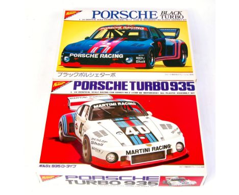 Nichimo 1.24 scale, No.12 Porsche 935 Turbo 'Black' 1978 Grp.5 #2 & No.2 Porsche 935 Turbo 'Martini' 1978 Grp.5 #40, late 197