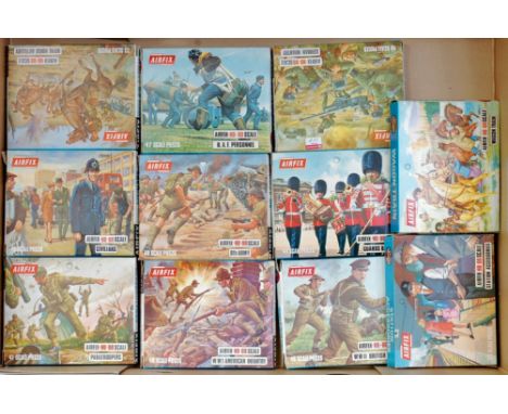 Airfix HO/OO Scale Plastic Figure Group, 11 boxed examples, all appear as issued, to include Wagon Train, Station Accessories