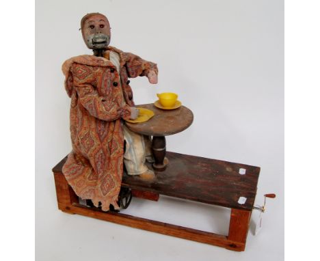 Peter Pan Oatmeal by Chad Valley and The Fife Engineering Company, Monkey Advertisement Automaton, originally electrically op