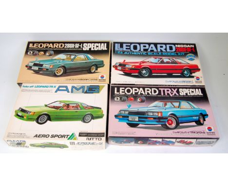 Nitto 1.24 scale, 803 Nissan Leopard 280X 2dr, 806 Nissan Leopard 280X-SF-L 2dr, 807 Nissan Leopard TRX Special 2dr & 13015 N