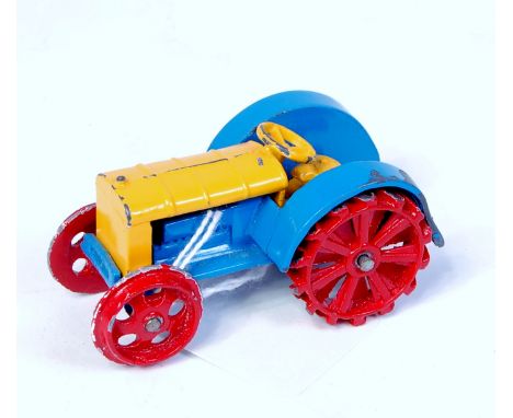Dinky No.22E Farm Tractor, fully repainted, "Dinky Toys" Cast in with hook (R)