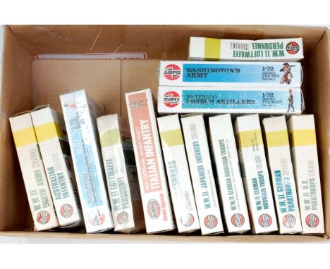 Airfix HO/OO scale plastic military figure group, 14 boxed examples, all appear as issued, some sealed, to include WW2 8th Ar
