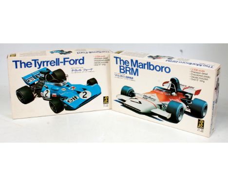 Doyusha 1.24 scale Plastic Kits, F1- 500 B.R.M P160 'Marlboro' F1 #17 J.P Beltoise 1972 Monaco G.P & F2-500 Tyrrell-Ford 'Elf