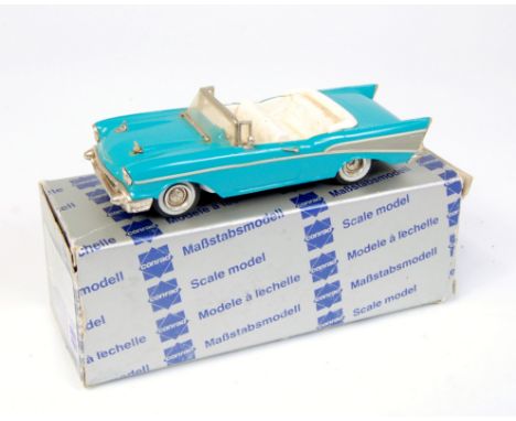 Western Models and Conrad diecast group, 2 boxed examples, to include WMS 44 1957 Chevrolet Bel-Air, finished in blue, requir