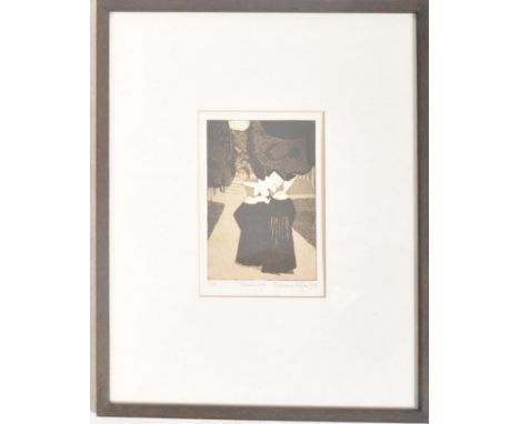 Barbara Pulfer (20th century) - An original 20th century 1992 Barbara Pulfer artist's proof limited edition lino cut print of