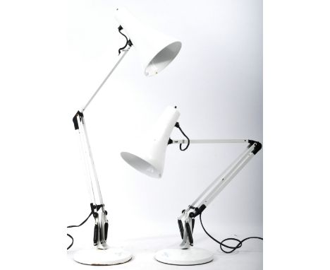 Herbert Terry &amp; Sons - Anglepoise - Model 90 - A matching pair of retro vintage 20th Century English articulated anglepoi