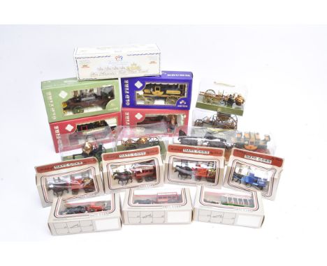 Boxed Horse Drawn Models,  various examples 1:43 scale or smaller including Brumm Old Fire four boxed, five bubble packed, Co