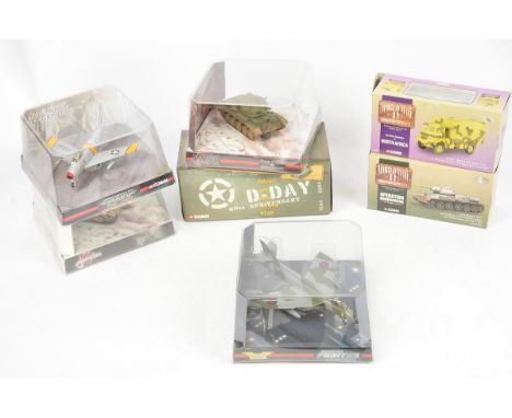 Corgi Military Models, bubble packed models including 1:72 scale AA32709 Modern Fighter Legends Hunter 1984, Korean War Legen